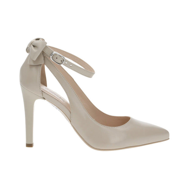 Décolleté donna in pelle beige NeroGiardini E311072DE