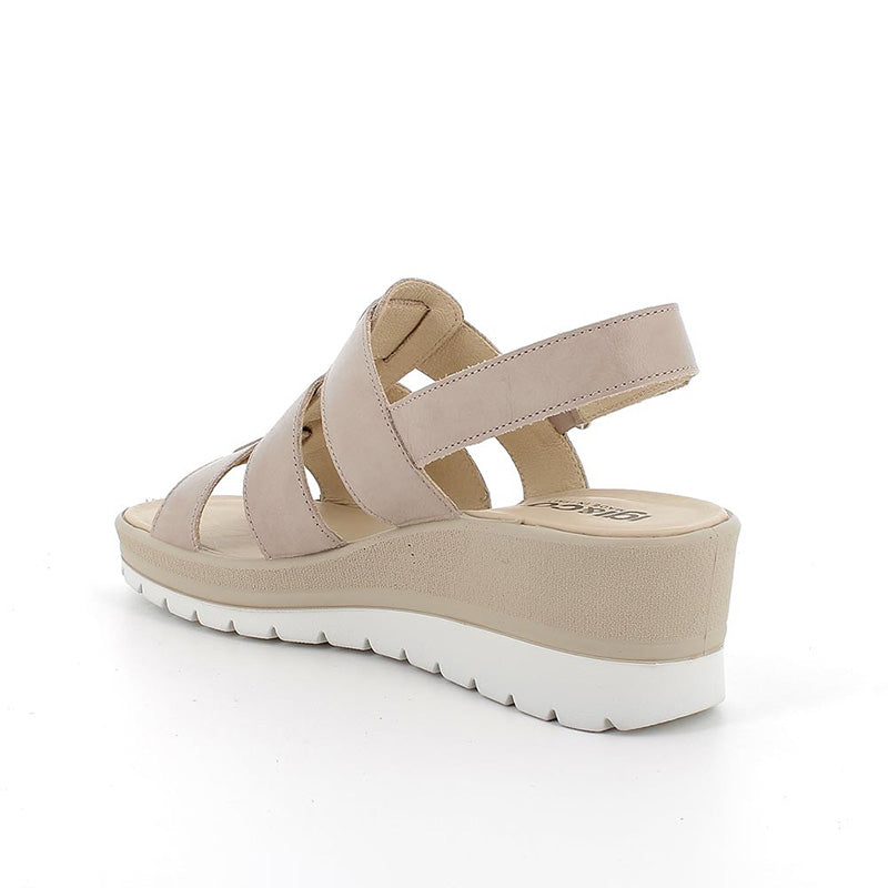 Sandali Igi&Co 5667222 con zeppa in pelle da donna visone