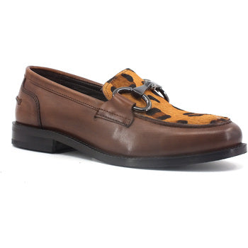 Mocassino in pelle CafèNoir DV1002 e cavallino con morsetto