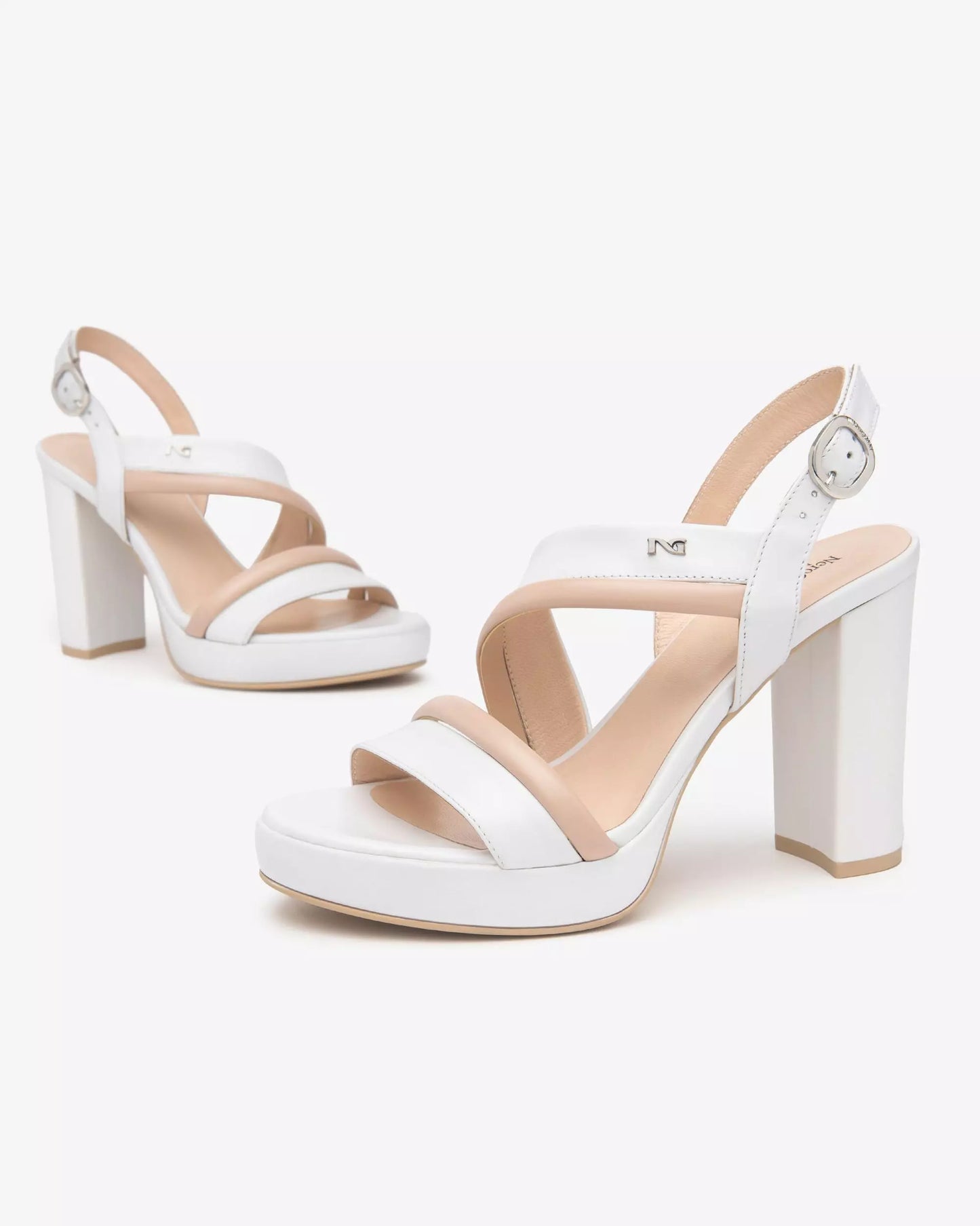 NeroGiardini Sandali Donna in Pelle E513352D 707 Bianco