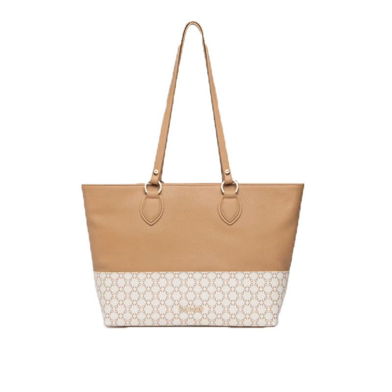 Borsa Tote da Donna NeroGiardini E443760D beige in Materiale Tecnico