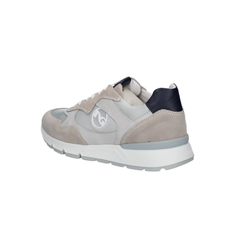 Sneakers Sportive uomo NeroGiardini E400191U in Nabuk e Tessuto