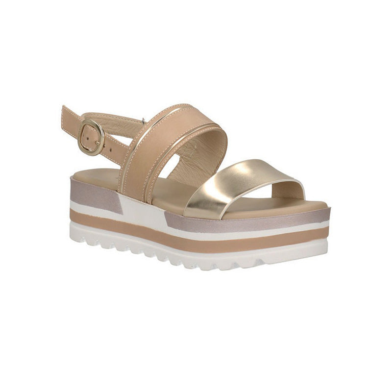 Sandali Donna NeroGiardini E218880D In Pelle platino