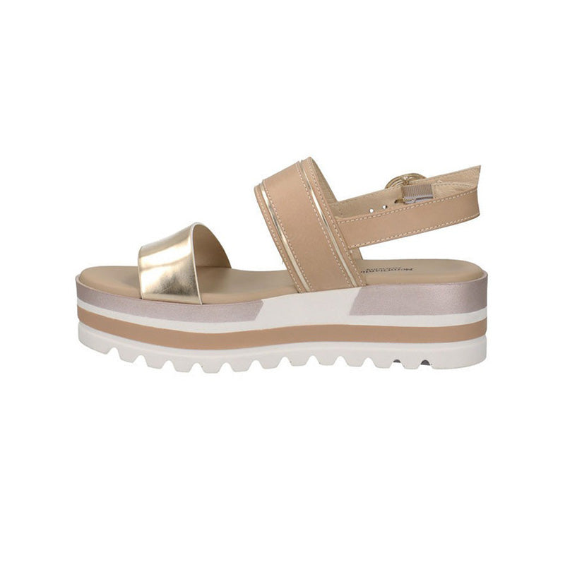 Sandali Donna NeroGiardini E218880D In Pelle platino