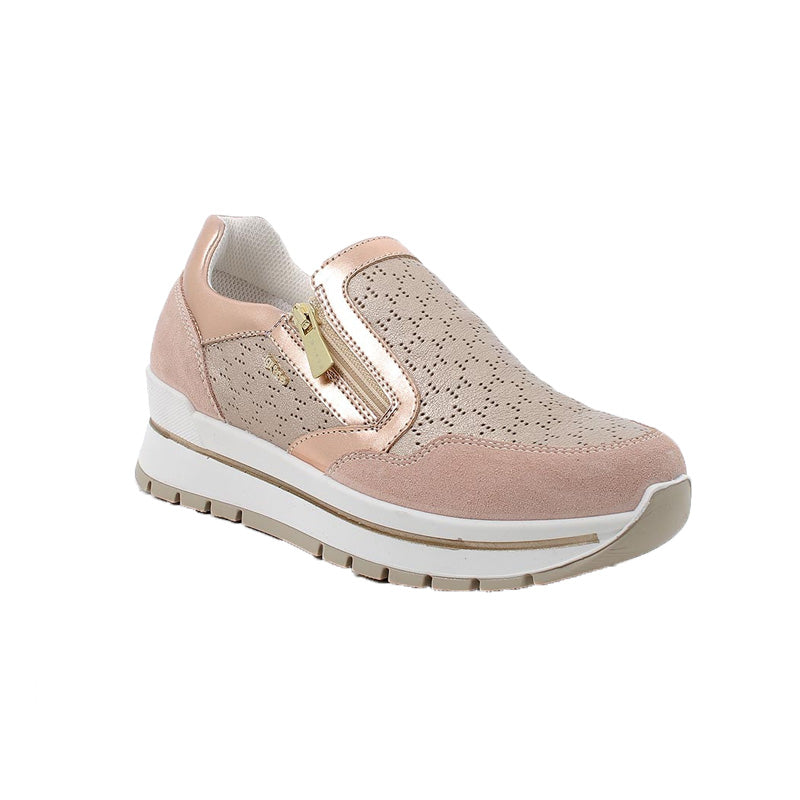Sneakers in pelle Igi&Co 5662055 da donna skin-champagne