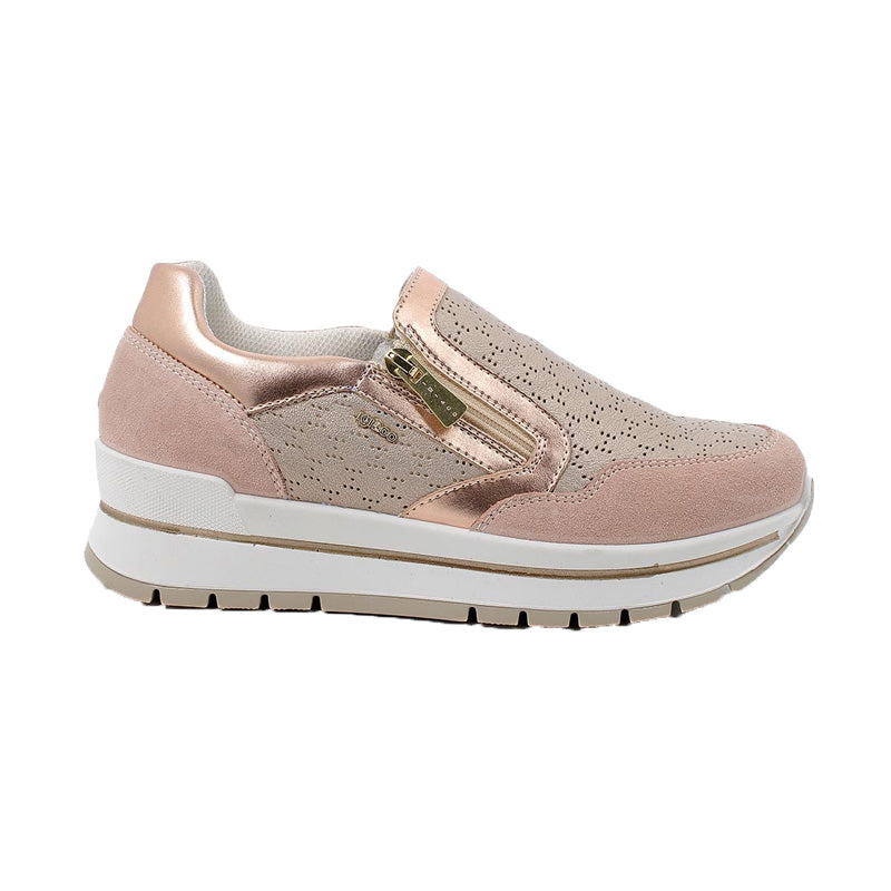 Sneakers in pelle Igi&Co 5662055 da donna skin-champagne