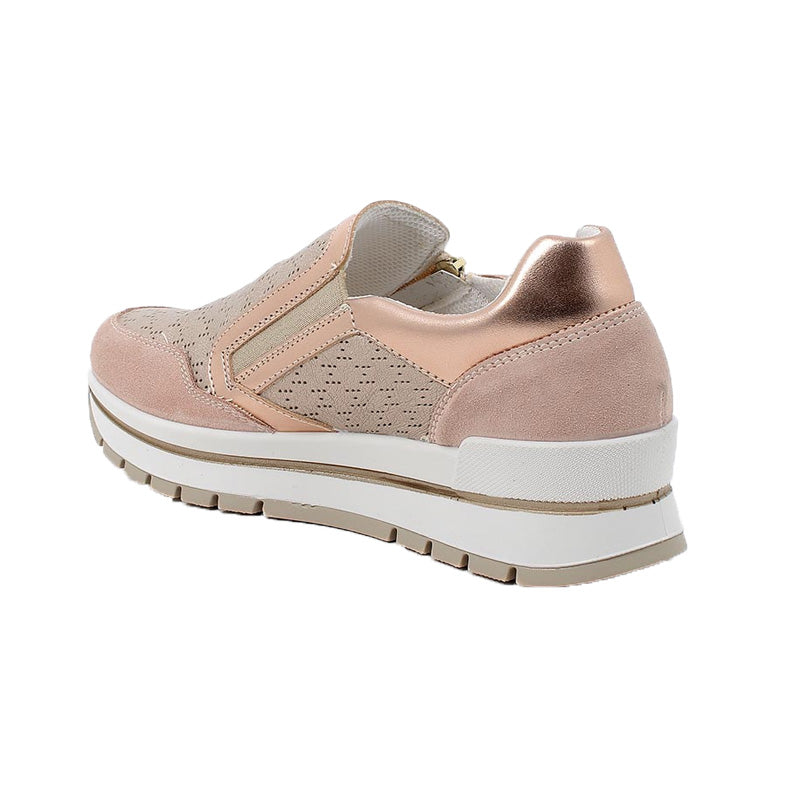 Sneakers in pelle Igi&Co 5662055 da donna skin-champagne