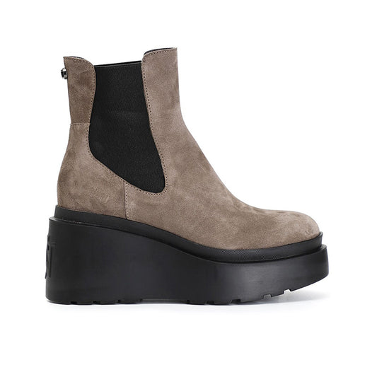 Tronchetto CafèNoir C1HB6101 in pelle scamosciata con elastici visone
