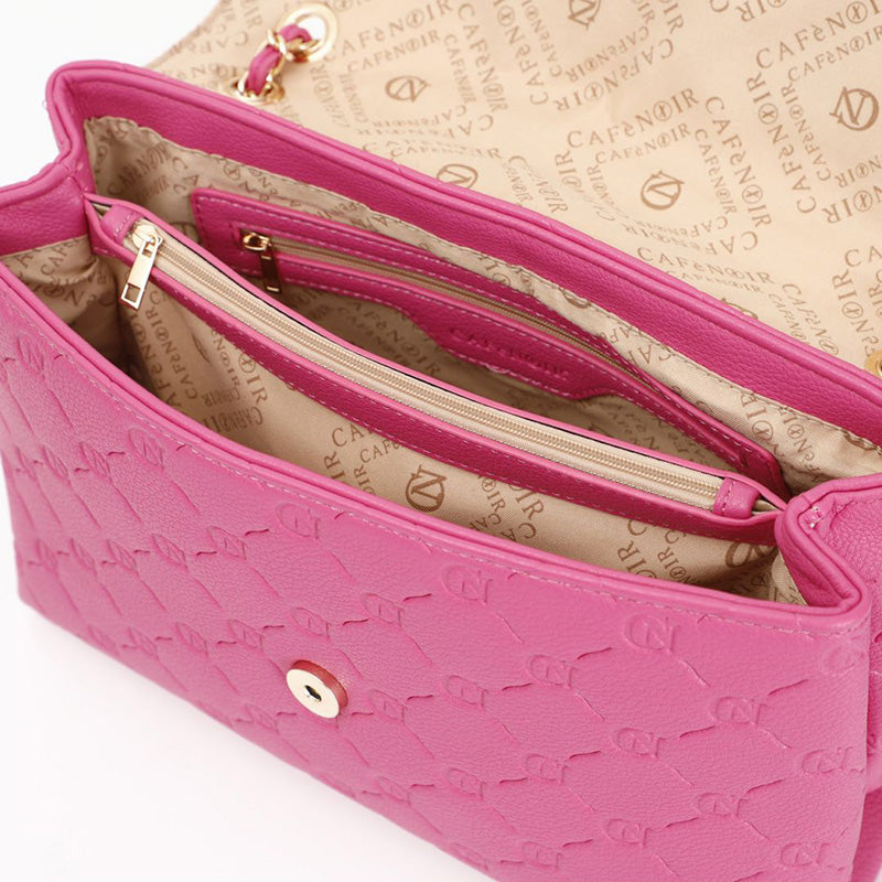 Pattina CafèNoir C3NE0617 con logo embossed all over fucsia