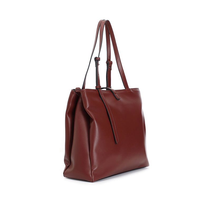 Shopping con manici regolabili CafèNoir C3YB0704 bordeaux