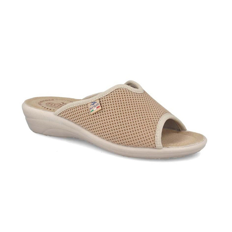 Ciabatta Donna Fly Flot T4429FE in Tessuto Beige