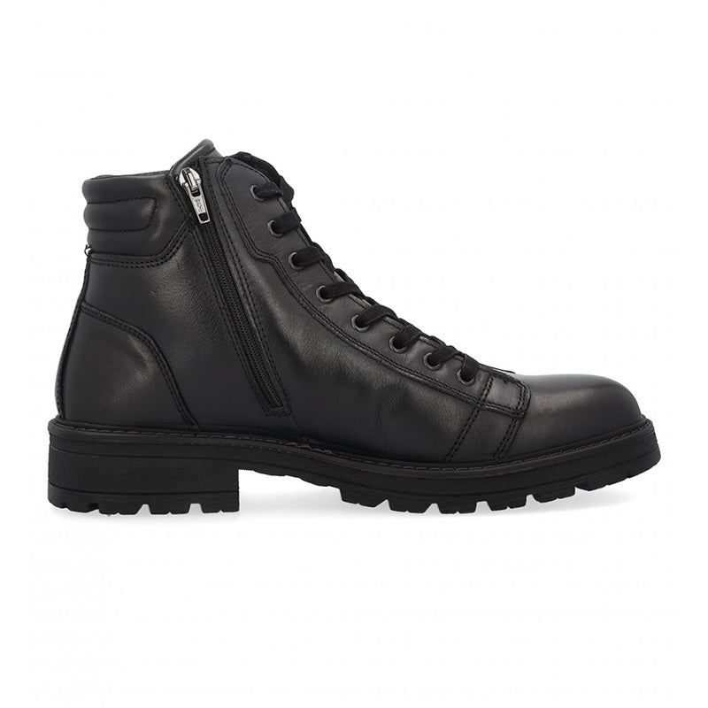 Polacchino Igi&Co in pelle con zip laterale 6612200 nero