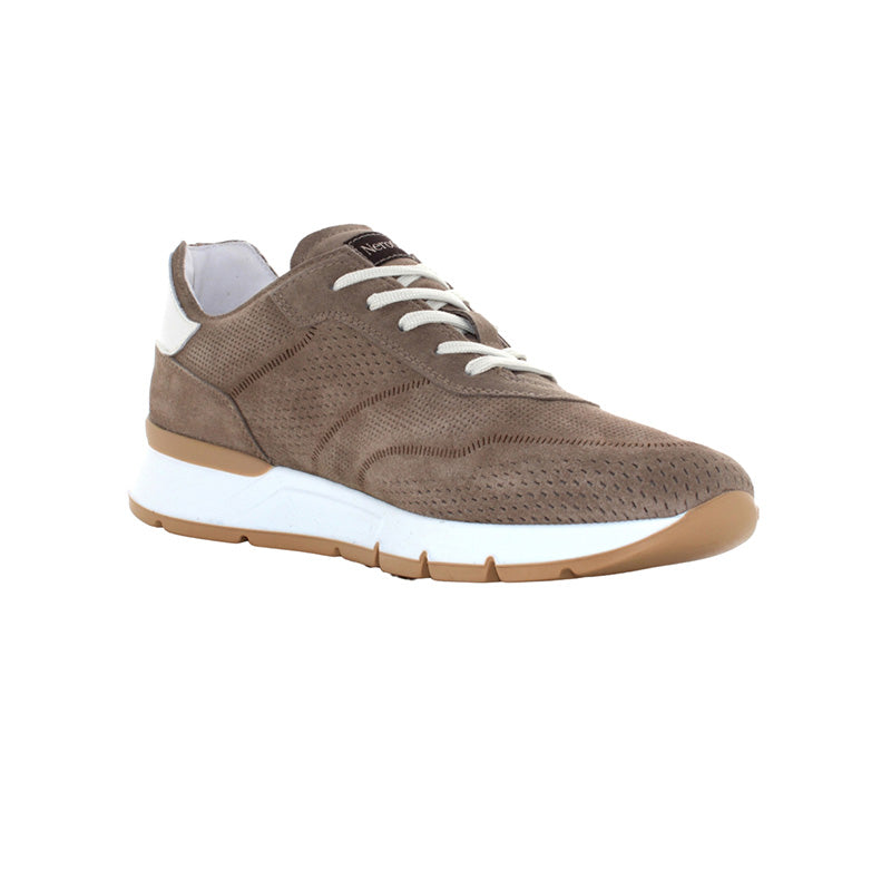 Sneakers uomo In Camoscio NeroGiardini E400190U Pelle Tortora