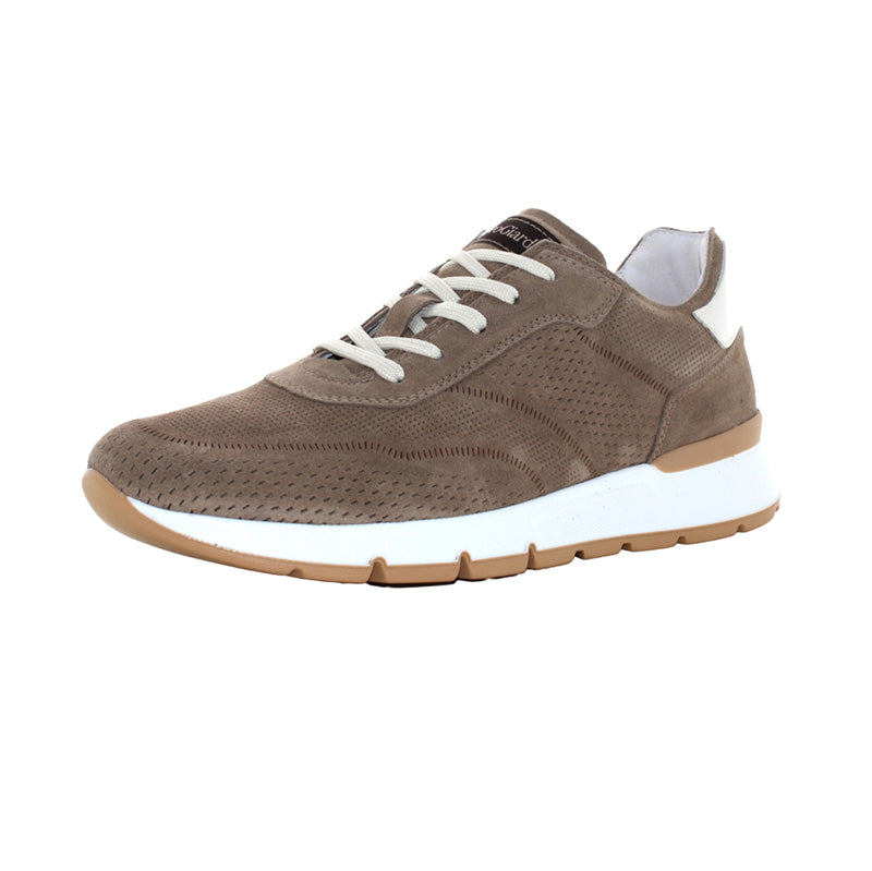Sneakers uomo In Camoscio NeroGiardini E400190U Pelle Tortora
