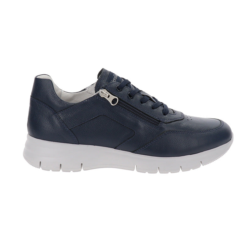 Sneakers Uomo NeroGiardini E400182U in Pelle Chiusura Lacci e zip