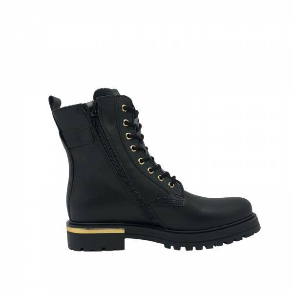 Anfibi Teen NeroGiardini I332790F da Ragazza in Pelle
