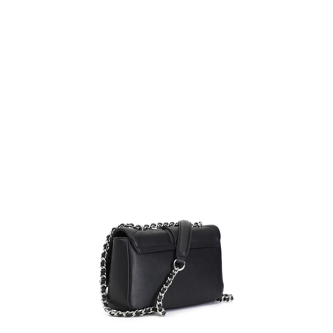 Mini bag Cafènoir NL0501 con laccio di strass nero