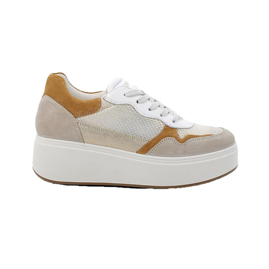 Sneakers con zeppa Igi&Co 5659722 da donna beige