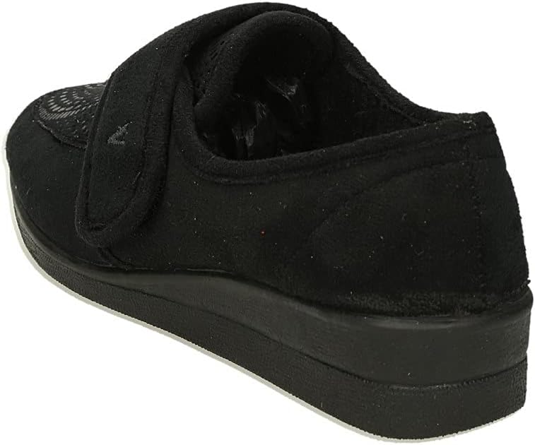 Valleverde 23208 Pantofola con Strappo Mocassini Scarpe Donna Panno Nero
