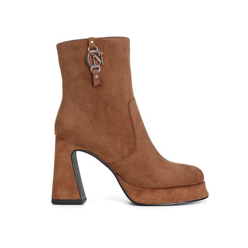 Tronchetti donna CafèNoir NC9003 in microfibra con pendente