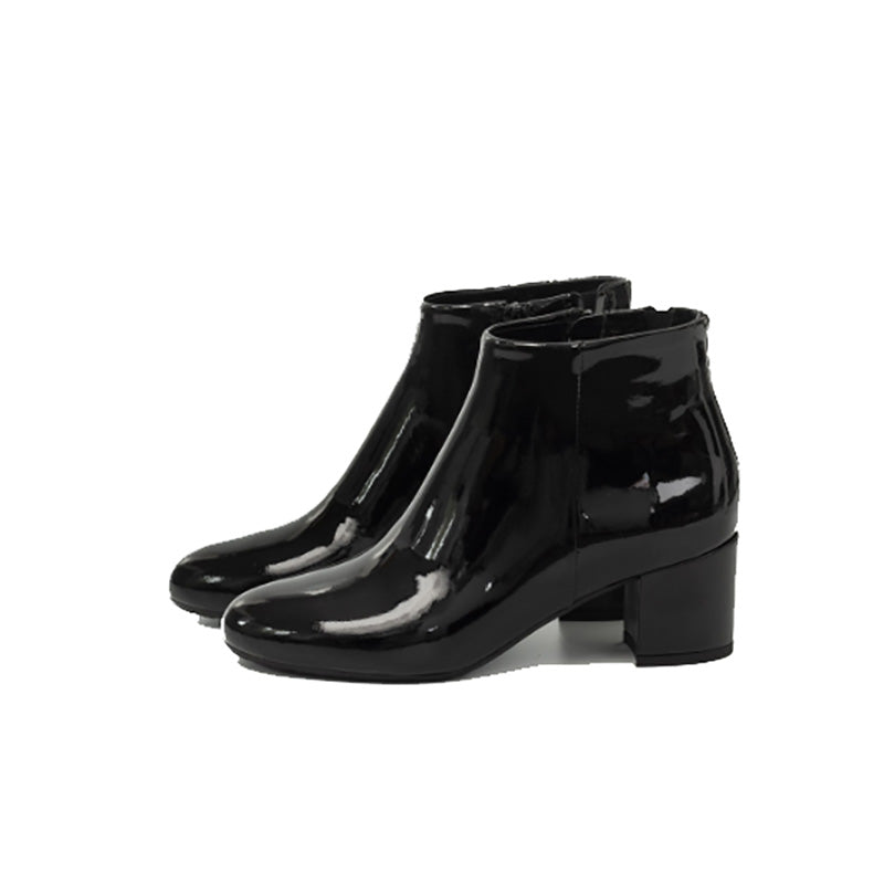 Stivaletto Donna The Flexx in pelle naturale laccata allegria nero