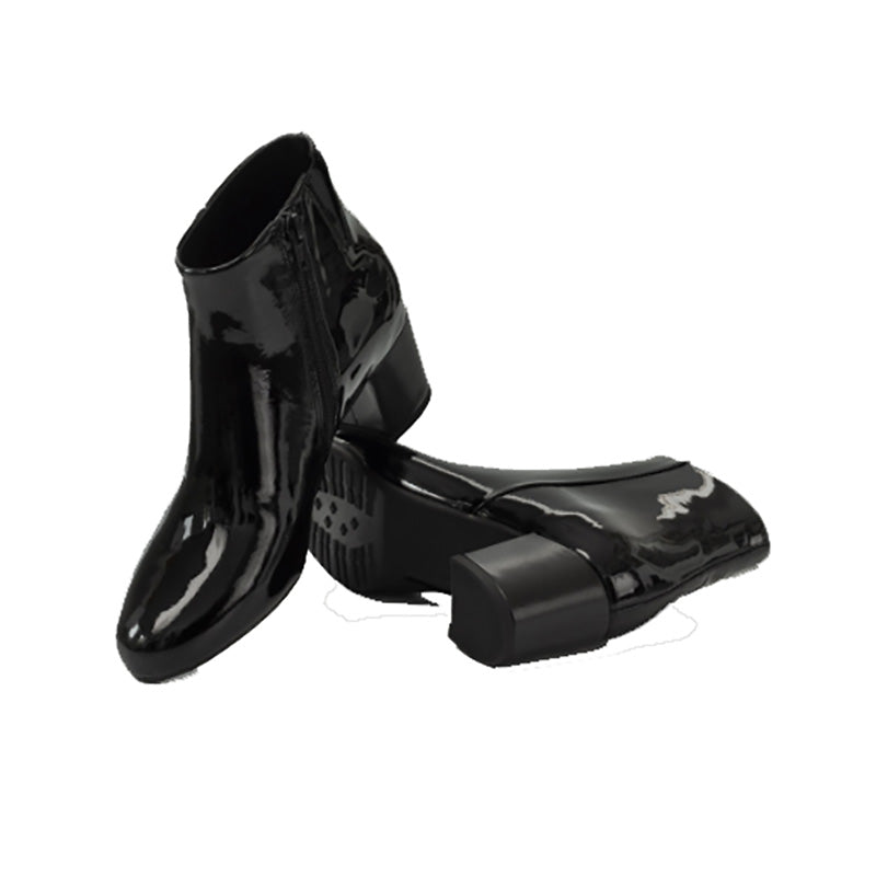 Stivaletto Donna The Flexx in pelle naturale laccata allegria nero