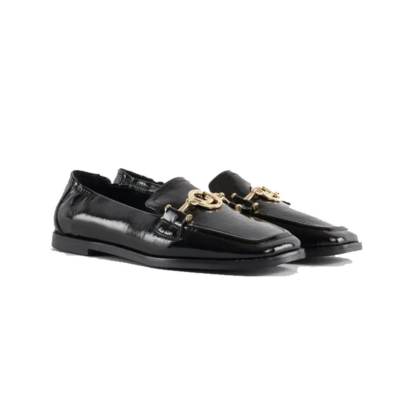 Mocassino donna V34-63510 nero in ecopelle Gaudì
