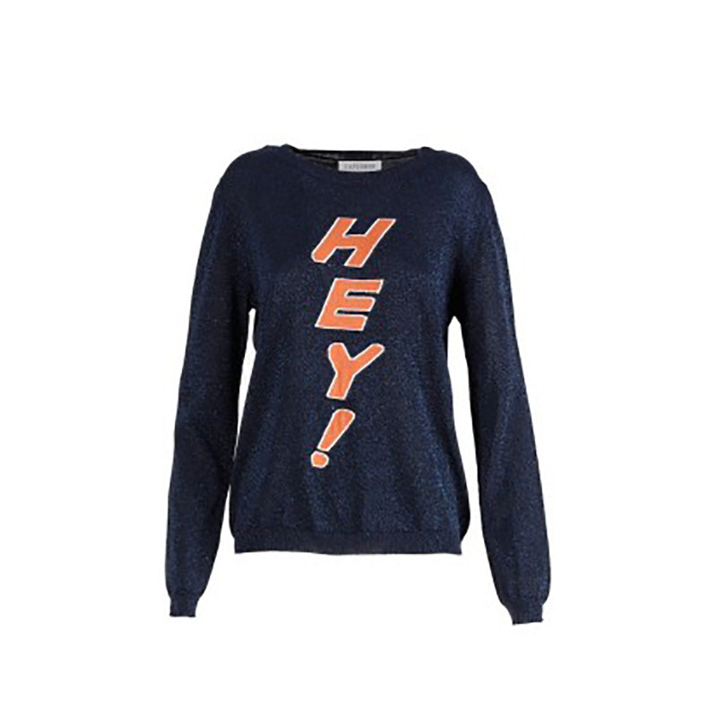 CafèNoir MAGLIA CON INTARSIO BLU GJM926