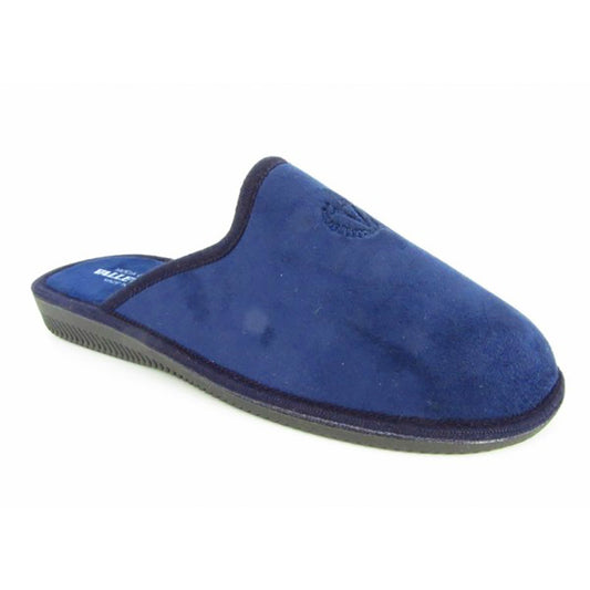 Pantofole Uomo Valleverde 55804 in Panno Blu