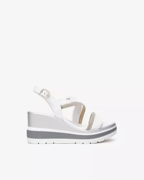 NeroGiardini Sandali Donna in Pelle E513522D 707 Bianco