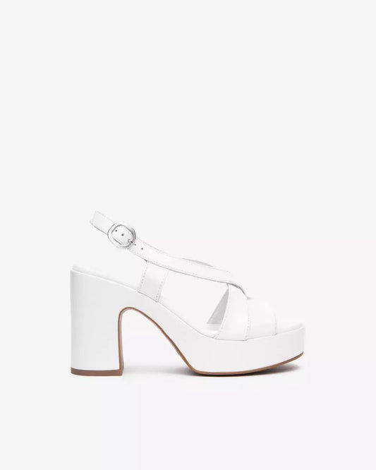 NeroGiardini Sandali Donna in Pelle E513640D 707 Bianco