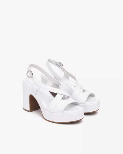NeroGiardini Sandali Donna in Pelle E513640D 707 Bianco