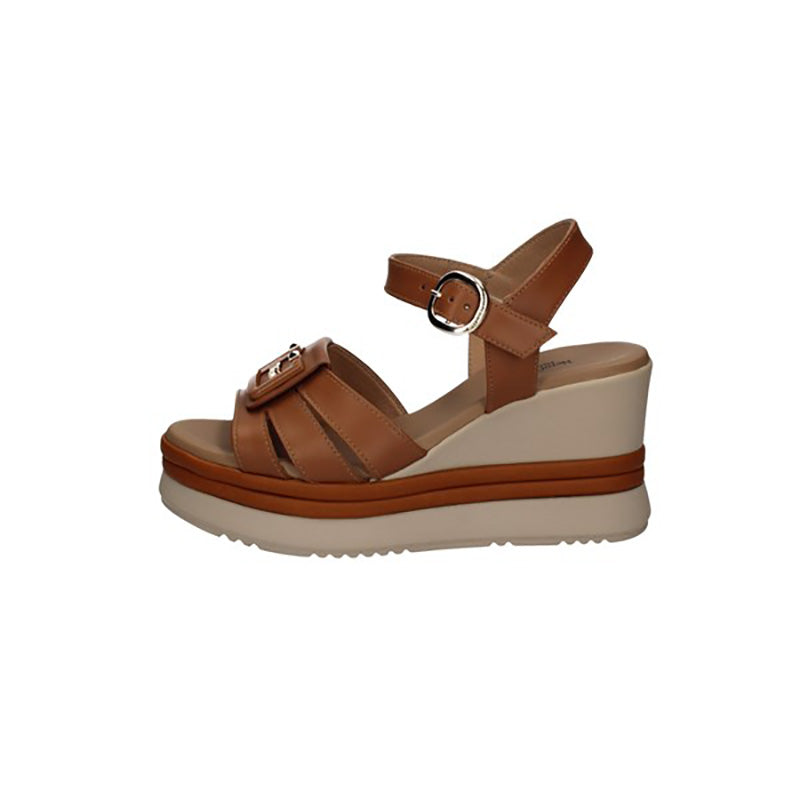 Sandalo donna NeroGiardini E410570D Nappa cognac