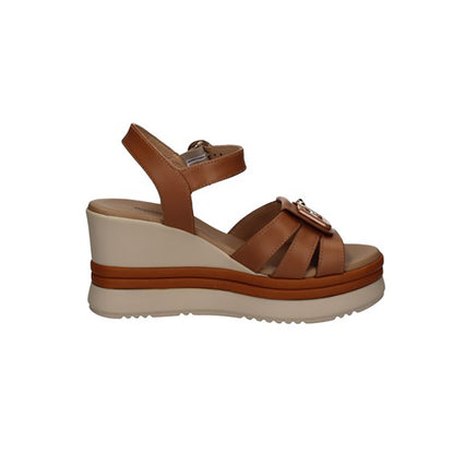 Sandalo donna NeroGiardini E410570D Nappa cognac