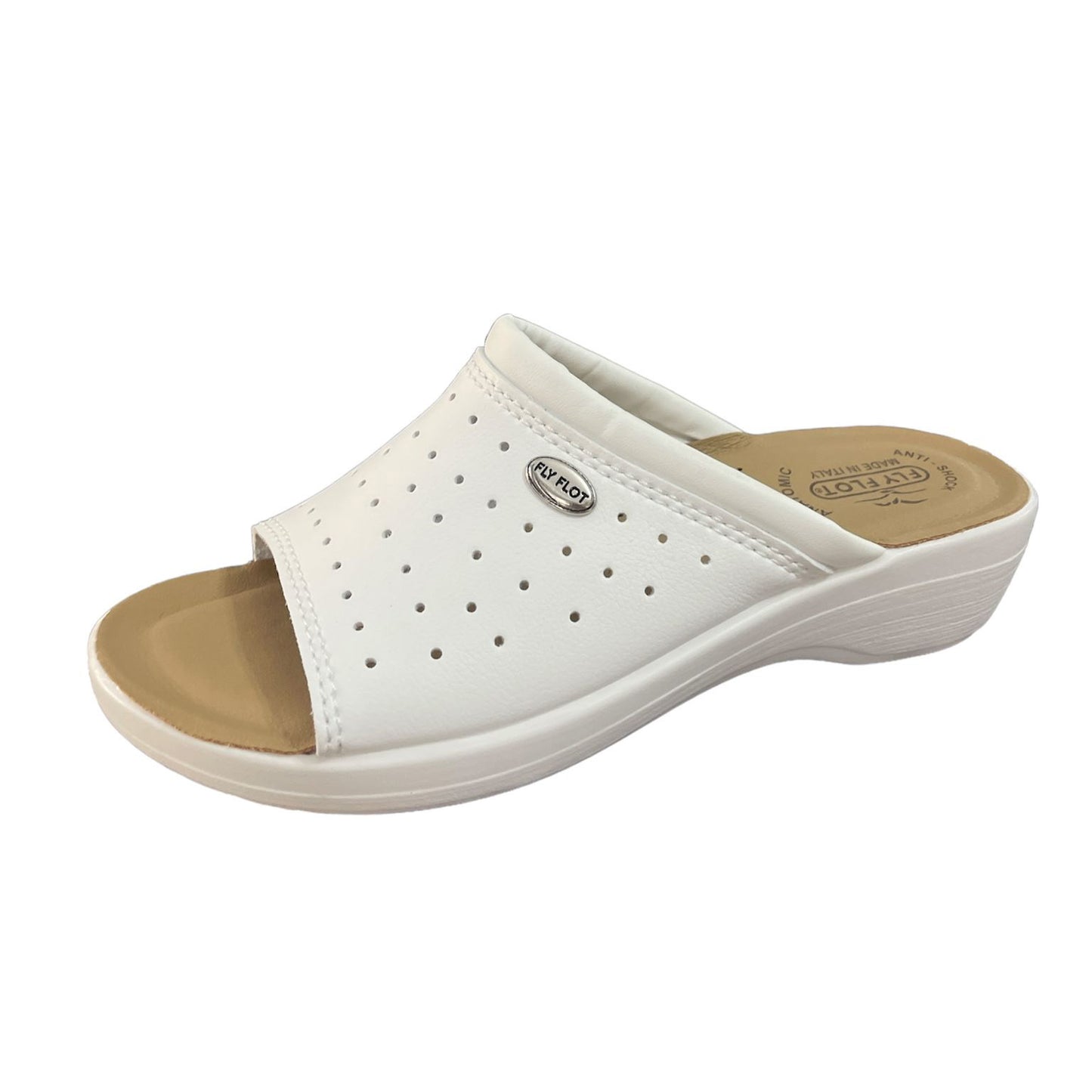 Ciabatta Sanitaria FlyFlot T5B24EB Donna Punta Aperta bianco