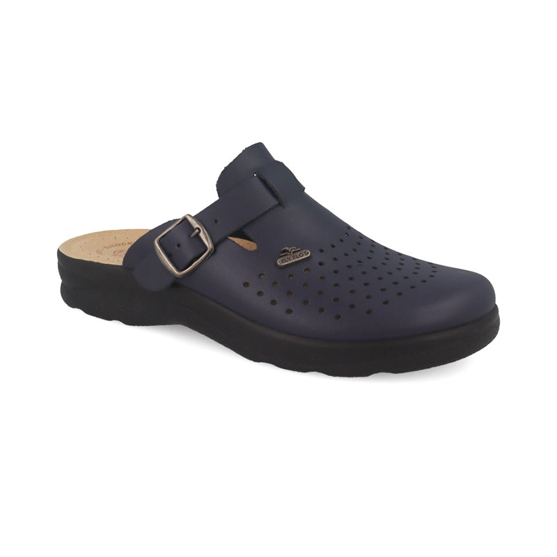 Ciabatta sanitaria FlyFlot 82009BE in pelle forata blu