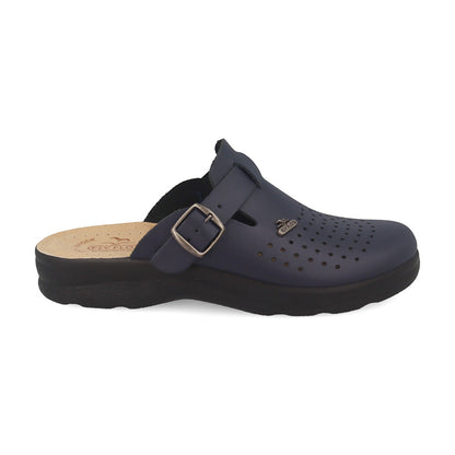 Ciabatta sanitaria FlyFlot 82009BE in pelle forata blu