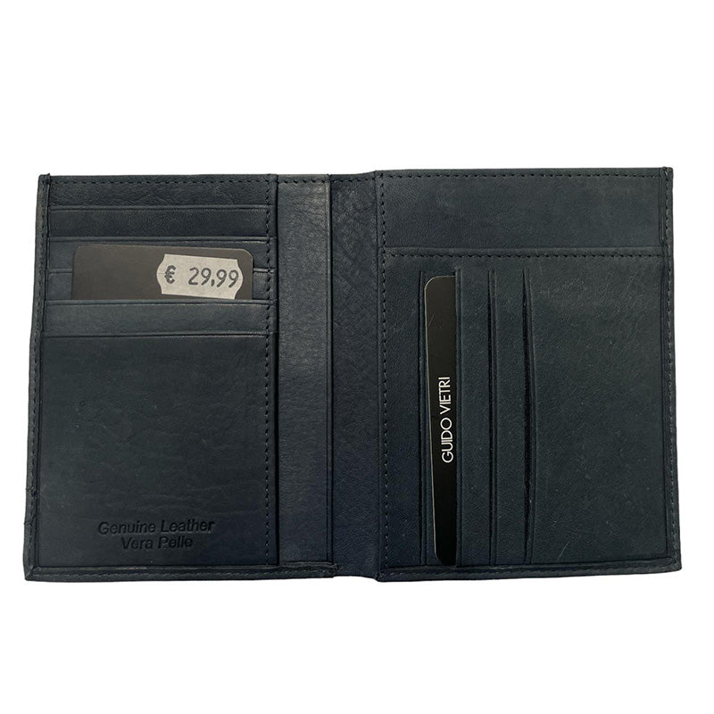 Portefeuille homme Guido Vietri avec grande poche bleue K30232